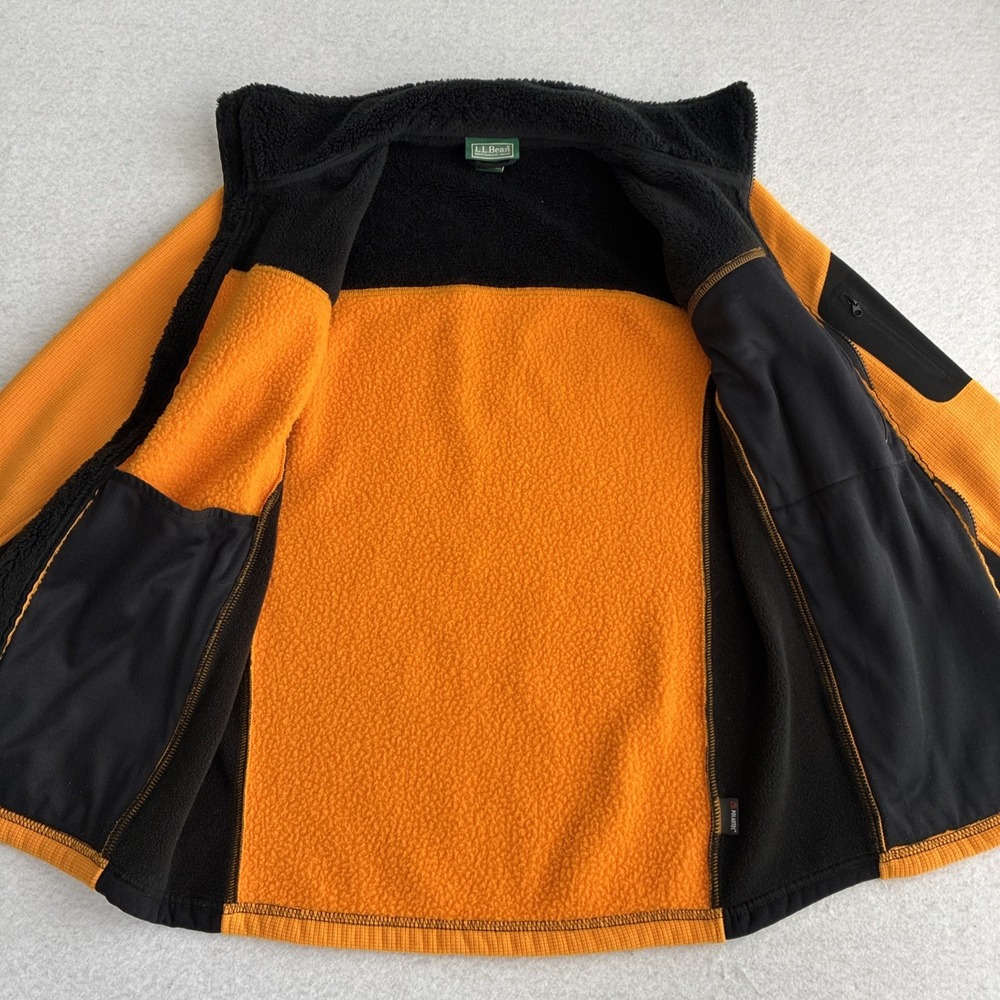 Vintage LL Bean Mens Discovery Fleece Full Zip Outdoor Jacket Small Gorpcore - Picture 7 of 16